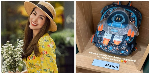 "Soi" balo đi học Tăng Thanh Hà sắm cho con trai cưng: Trông rất xịn sò nhưng giá tiền mới bất ngờ!