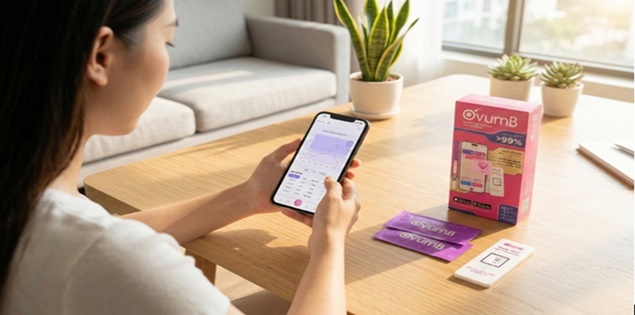 Que tính rụng trứng OvumB xác định ngày rụng trứng nhờ app thông minh