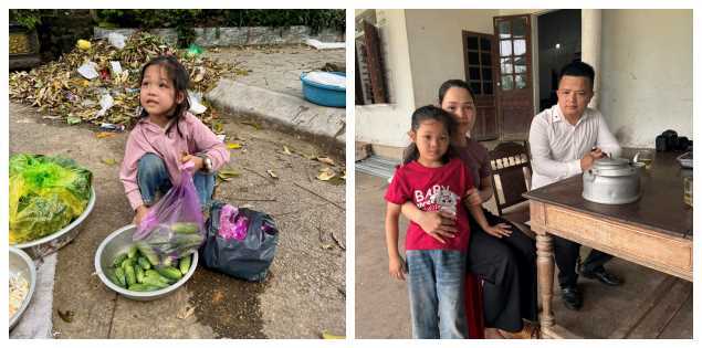 Bé gái mồ côi cha ngồi bán rau ở đường khiến nhiều người xúc động: Diễn biến không ngờ sau đó