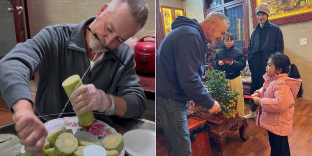 Bố chồng người Mỹ 4 lần sang thăm con dâu và quyết định mai này bán đất bán nhà về Việt Nam sinh sống