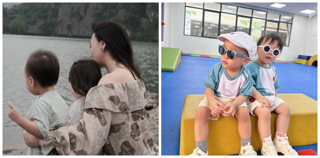 Phương Oanh hiếm hoi khoe ảnh cặp song sinh, khoảnh khắc đời thường gây chú ý