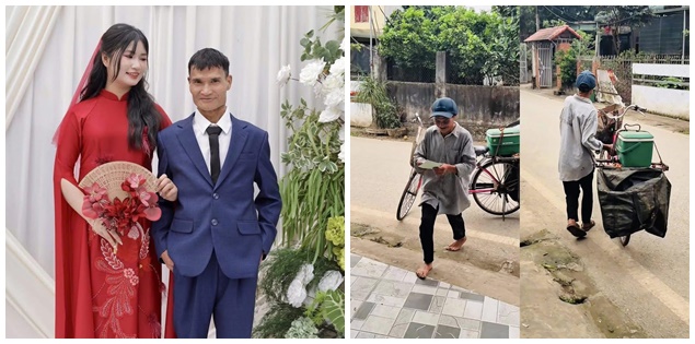 Người cha nhặt rác đạp xe đi mời cưới con gái và câu chuyện cảm động phía sau