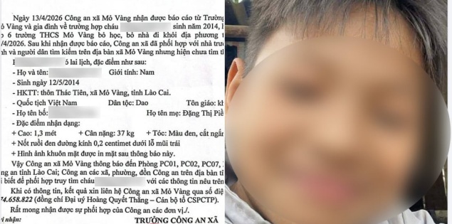 Bé trai mất tích sau khi bị bố đánh, lãnh đạo xã tiết lộ chi tiết khó tin