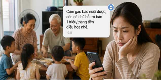 Gửi 4 con về quê nghỉ hè, chị dâu nhắn xin 1 triệu đồng tiền điều hòa: Cộng đồng mạng lại đồng loạt bênh chị dâu
