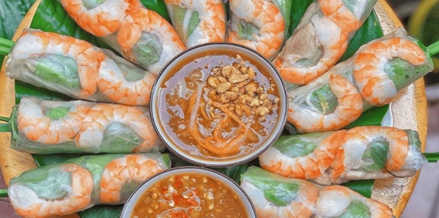 Gỏi cuốn tôm thịt thanh mát cho ngày hè nóng nực