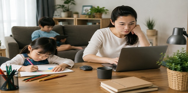 Khi cha mẹ làm việc tại nhà: Thuận lợi và thách thức trong việc nuôi dạy con?

