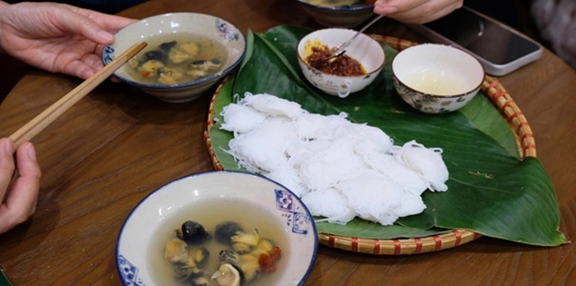 Thanh nhã bún ốc nguội Hà Nội
