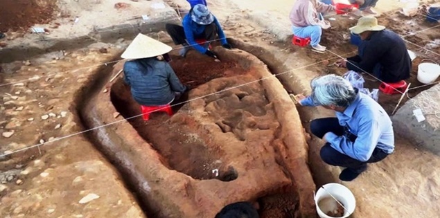 Phát hiện ba lò nung gần 2.000 năm tuổi ở thành cổ Châu Sa