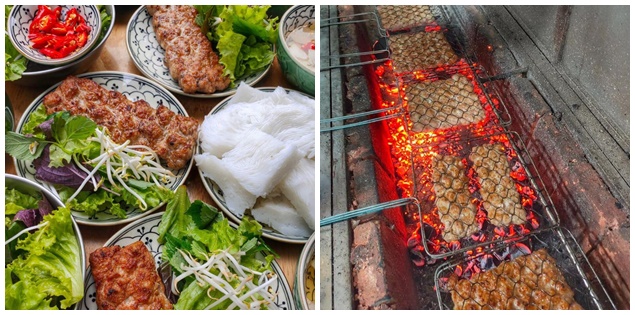 Bún chả quạt Ninh Bình